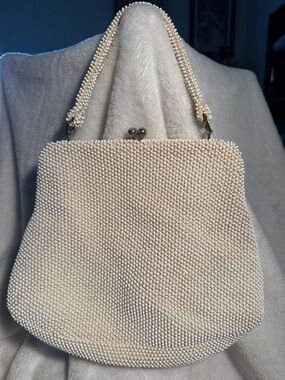 Vintage Petite Bead Ivory bag by Lumured